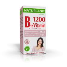 Naturland Naturland b12-vitamin 1200 µg étrend-kiegészítő tabletta 100 db gyógyhatású készítmény
