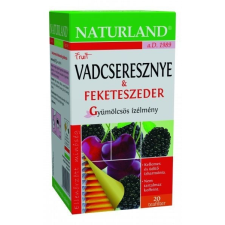 Naturland vadcseresznye-feketeszeder gyümölcstea 20db tea