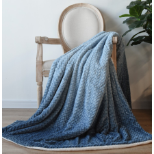 NATURTEX sherpa design kétoldalas pléd - Ombre Blue 150x200 cm lakástextília