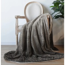 NATURTEX sherpa design kétoldalas pléd - Ombre Grey 150x200 cm lakástextília