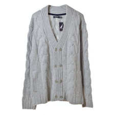 Nautica szürke férfi kardigán – 2XL férfi pulóver, kardigán