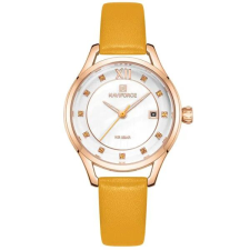  Naviforce NF5010 női karóra rózsaarany tokkal, bőrszíjjal, dátumkijelzővel karóra