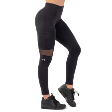 NEBBIA leggings Sporty magas derékkal és oldalzsebbel fekete S női nadrág