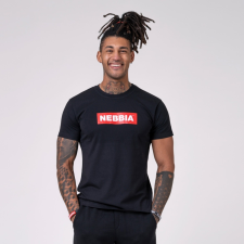 NEBBIA Men‘s T-shirt Basic Black - NEBBIA férfi póló