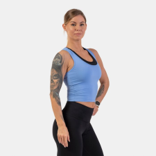 NEBBIA Sporty Slim Fit kék Crop Top - NEBBIA női edzőruha