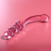 NEBULA SERIES BY IBIZA Ibiza Nebula 14 – rózsaszín üveg dildó 18,5 cm hosszú