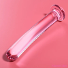 NEBULA SERIES BY IBIZA Ibiza Nebula 9 – prémium boroszilikát üveg dildó, rózsaszín 15,5 cm