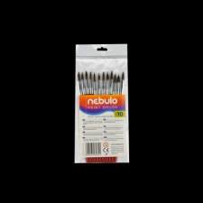 Nebulo Ecset 10-es festett nyéllel 12 db/csomag, Nebulo ecset, festék