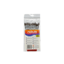 Nebulo Ecset 10-es festett nyéllel 12 db/csomag, Nebulo ecset