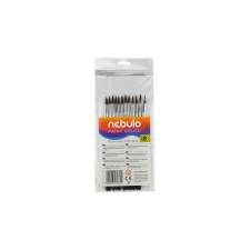 Nebulo Ecset 8-as festett nyéllel 12 db/csomag, Nebulo ecset