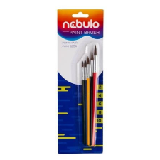 Nebulo Ecsetkészlet, no. 2-4-6-8-10, kerek, festett nyelű, NEBULO ecset, festék
