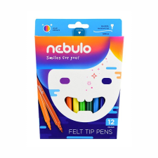 Nebulo Filctoll NEBULO vízbázisú 12db-os készlet filctoll, marker
