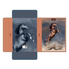 Nebulo Füzetbox NEBULO A/4 hullámkarton Szürke ló füzetbox