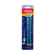 Nebulo Grafitceruza, 2B, háromszögletű, NEBULO (3db/bliszt) ceruza