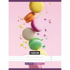 Nebulo : Macaron mintás vonalas füzet 81-32 A/4 füzet