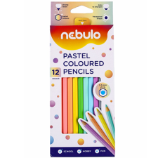 Nebulo : Pasztell színű színes ceruza készlet 12db-os szett színes ceruza