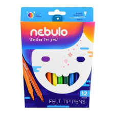 Nebulo Rostirón, filctoll készlet, vízbázisú Nebulo 12 klf. szín filctoll, marker