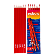 Nebulo Színes ceruza, háromszög, NEBULO piros színes ceruza