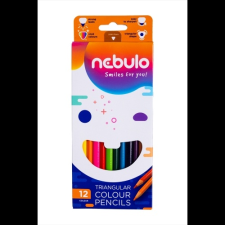 Nebulo Színes ceruza készlet, háromszögletű Nebulo 12 klf. szín színes ceruza