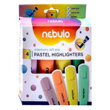 Nebulo Szövegkiemelő nebulo pasztell 4 szín készlet szk-4-psz filctoll, marker