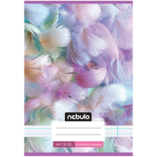 Nebulo : Tűzött 4. osztályos tollpihe mintás vonalas füzet 21-32 A/5 füzet