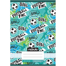 Nebulo : Tűzött football time feliratos kockás füzet 27-32 A/5 füzet