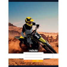 Nebulo : Tűzött sima motocross mintás füzet 80-32 A/4 füzet