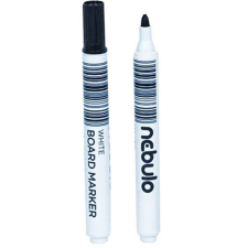 Nebulo : WhiteBoard marker kúpos hegyű táblafilc fekete színben filctoll, marker