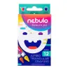 Nebulo Zsírkréta készlet, háromszög vastag Nebulo, 12 klf. szín