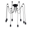 Nedes Foglalat E27 230V / 60W Fekete 2m Fém - BH5381