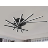 Nedes LED mennyezeti lámpa 120W, 6600lm, 3000-6500K, fekete, IP20, fém-akril - J3345/B