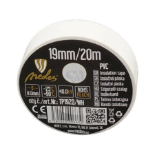 Nedes Szigetelőszalag PVC 19mm/20m fehér - TP1920/WH villanyszerelés