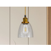 Nedes Üveg függőlámpa 60W E27 foglalattal, átlátszó, Ø140-160x1000 mm - ME0505H