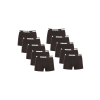 Nedeto 10PACK Férfi boxeralsó Nedeto Rebel black (10NBR001) 3XL