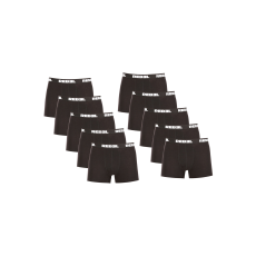 Nedeto 10PACK Férfi boxeralsó Nedeto Rebel black (10NBR001) 5XL