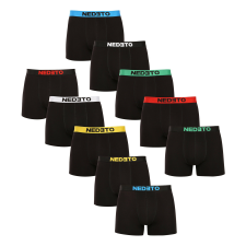 Nedeto 10PACK férfi boxeralsók Nedeto fekete (10NBC1) L férfi alsó
