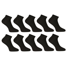 Nedeto 10PACK zokni Nedeto alacsony bambusz fekete (10PBN01) S