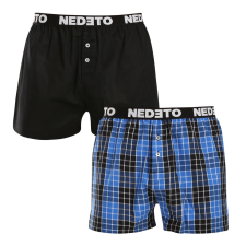 Nedeto 2PACK férfi bő szárú boxeralsók Nedeto többszínű (2NTC007) L férfi alsó