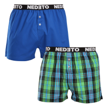 Nedeto 2PACK férfi bő szárú boxeralsók Nedeto többszínű (2NTC009) 3XL férfi alsó
