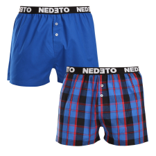 Nedeto 2PACK férfi bő szárú boxeralsók Nedeto többszínű (2NTC011) 3XL férfi alsó