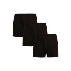 Nedeto 3PACK férfi bő szárú boxeralsók Nedeto fekete (3NDTT001) M