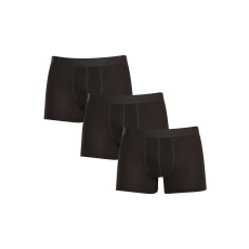 Nedeto 3PACK férfi boxeralsó Nedeto nagyméretű fekete (3NBX001) 10XL