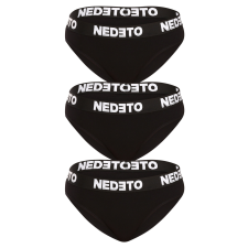 Nedeto 3PACK női bugyi Nedeto fekete (3NKB001) M bugyi, női alsó