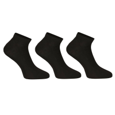 Nedeto 3PACK zokni Nedeto alacsony bambusz fekete (3PBN01) XL férfi zokni