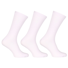 Nedeto 3PACK zokni Nedeto magas bambusz fehér (3PBV02) L