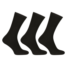 Nedeto 3PACK zokni Nedeto magas bambusz fekete (3PBV01) XL