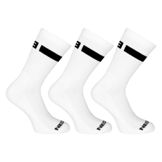 Nedeto 3PACK zokni Nedeto sport magas fehér (3NOB1) XL