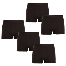 Nedeto 5PACK Férfi boxeralsó Nedeto fekete (5NB001) L férfi alsó