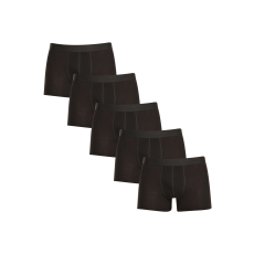 Nedeto 5PACK férfi boxeralsó Nedeto nagyméretű fekete (5NBX001) 6XL