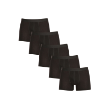 Nedeto 5PACK férfi boxeralsó Nedeto nagyméretű fekete (5NBX001) 8XL férfi alsó